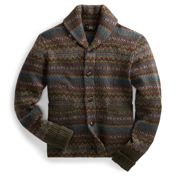 ralph lauren fair isle cardigan