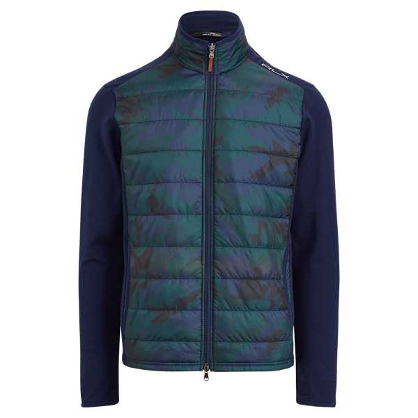 paneled stretch wool jacket