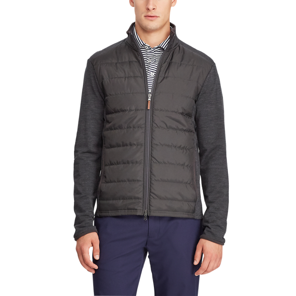 rlx golf paneled stretch wool jacket