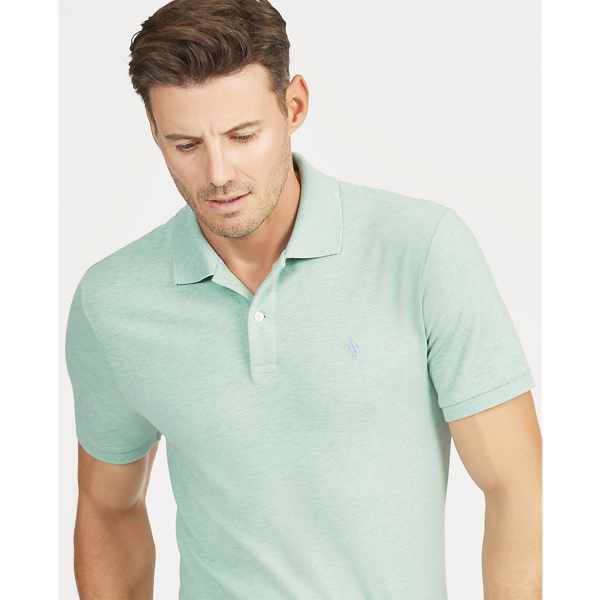 custom slim stretch mesh polo