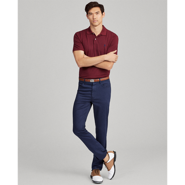 custom slim performance polo