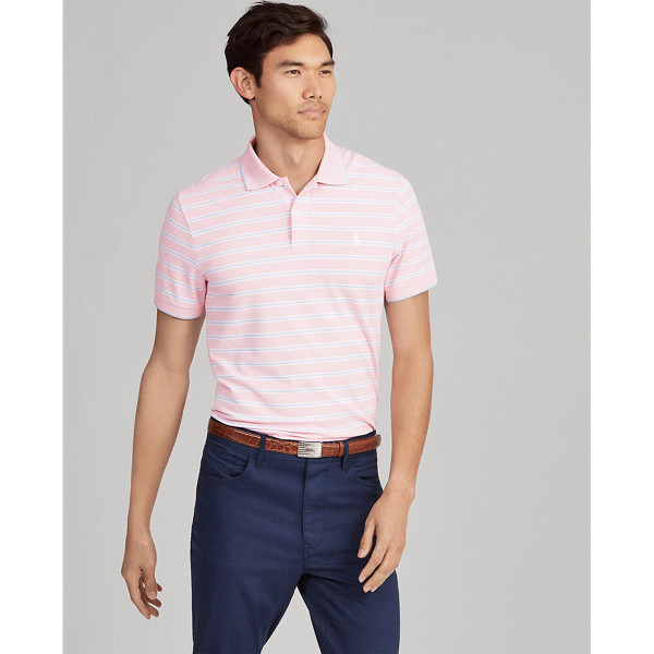 custom slim performance polo