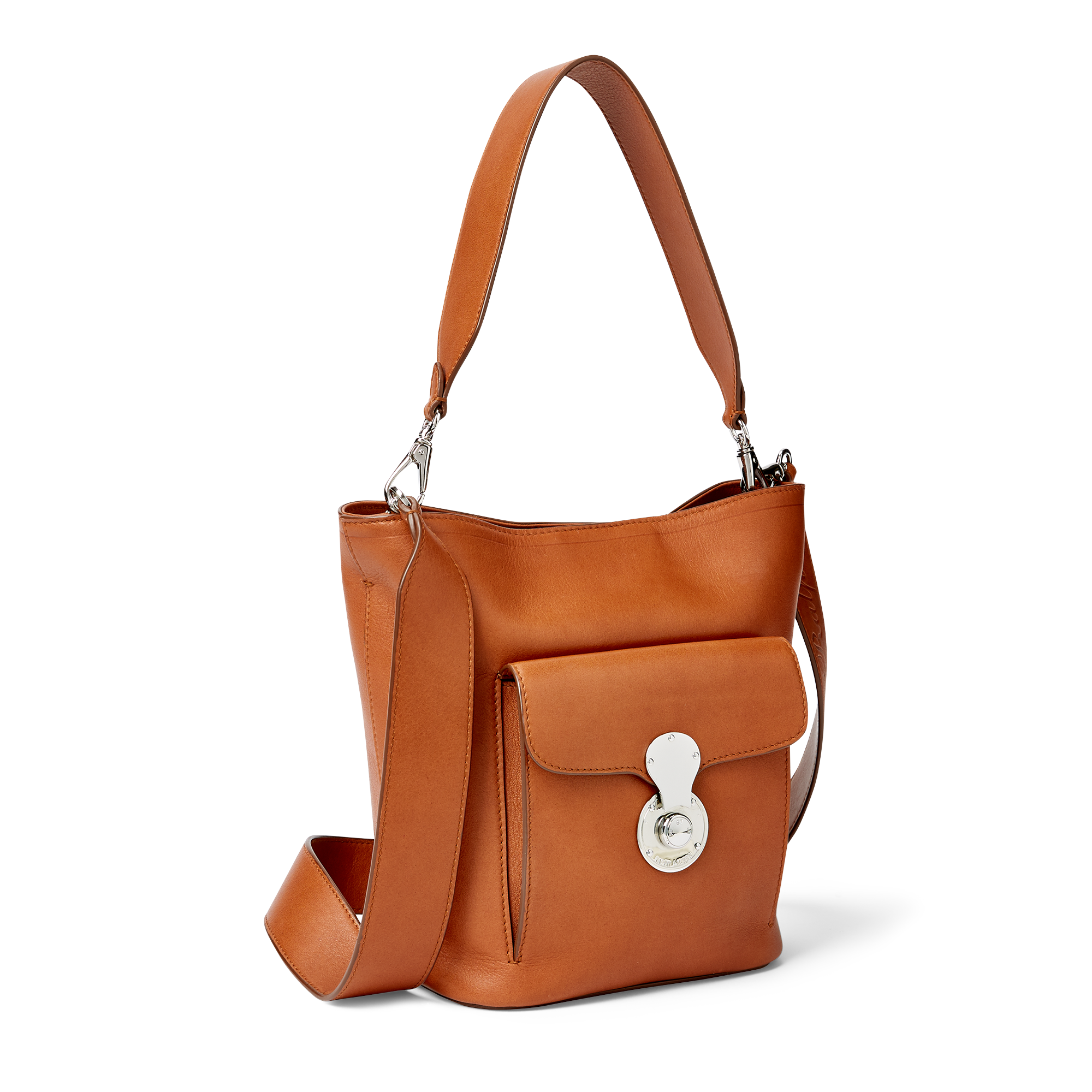 Ralph Lauren Calfskin Mini RL Bucket Bag. 2