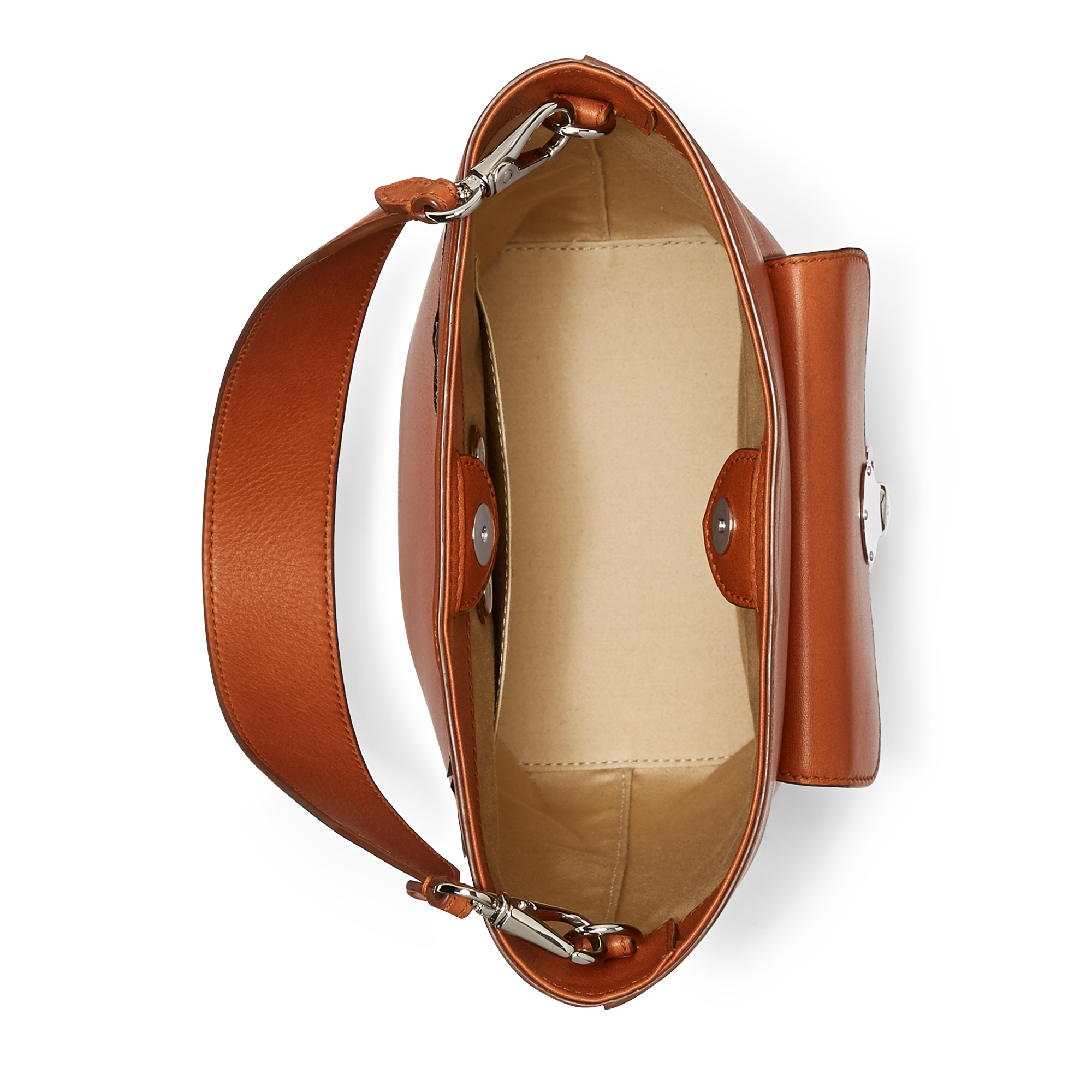 Ralph Lauren Calfskin Mini RL Bucket Bag. 4