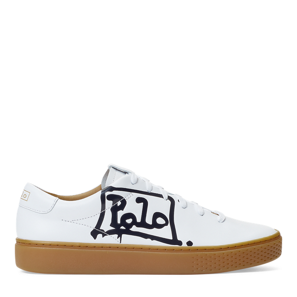 polo ralph lauren court 125 leather sneaker