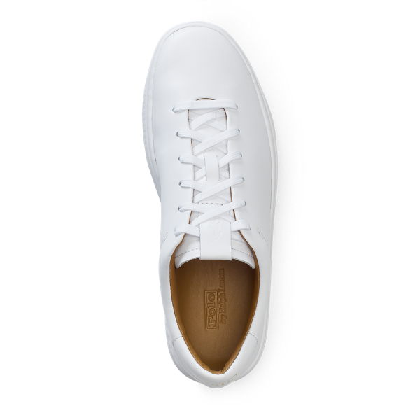 polo ralph lauren court 125 leather sneaker