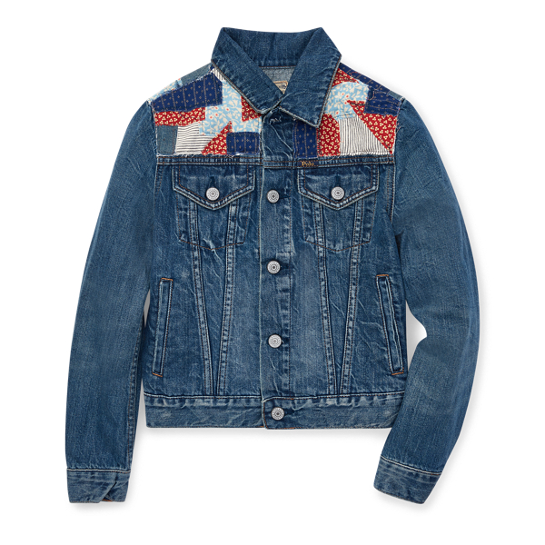 ralph lauren patchwork denim jacket