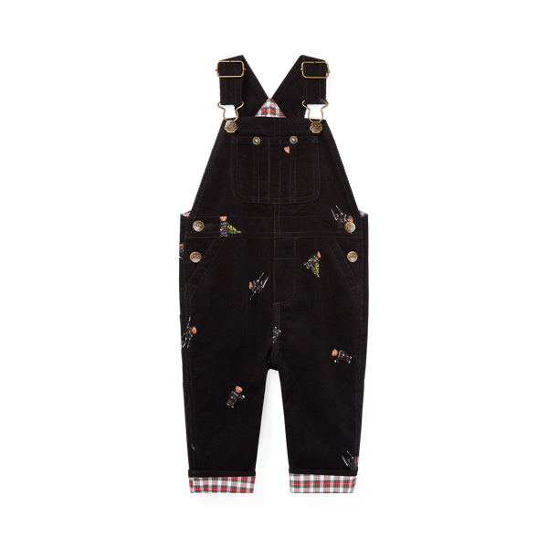 Holiday Bear Corduroy Overall