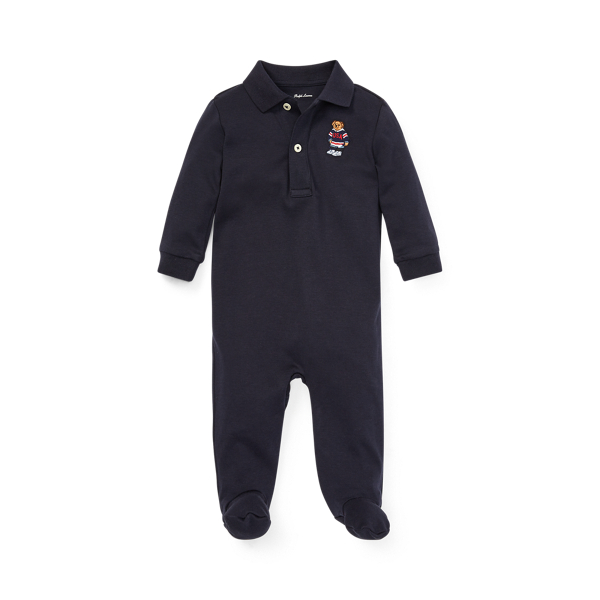 Hockey Bear Cotton Coverall