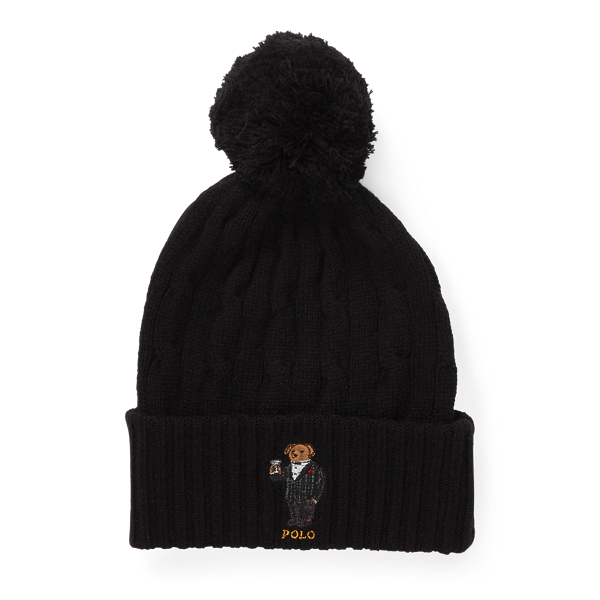 ralph lauren pom pom beanie