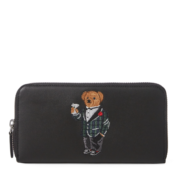 Polo Ralph Lauren Polo Bear Leather Zip Wallet 1