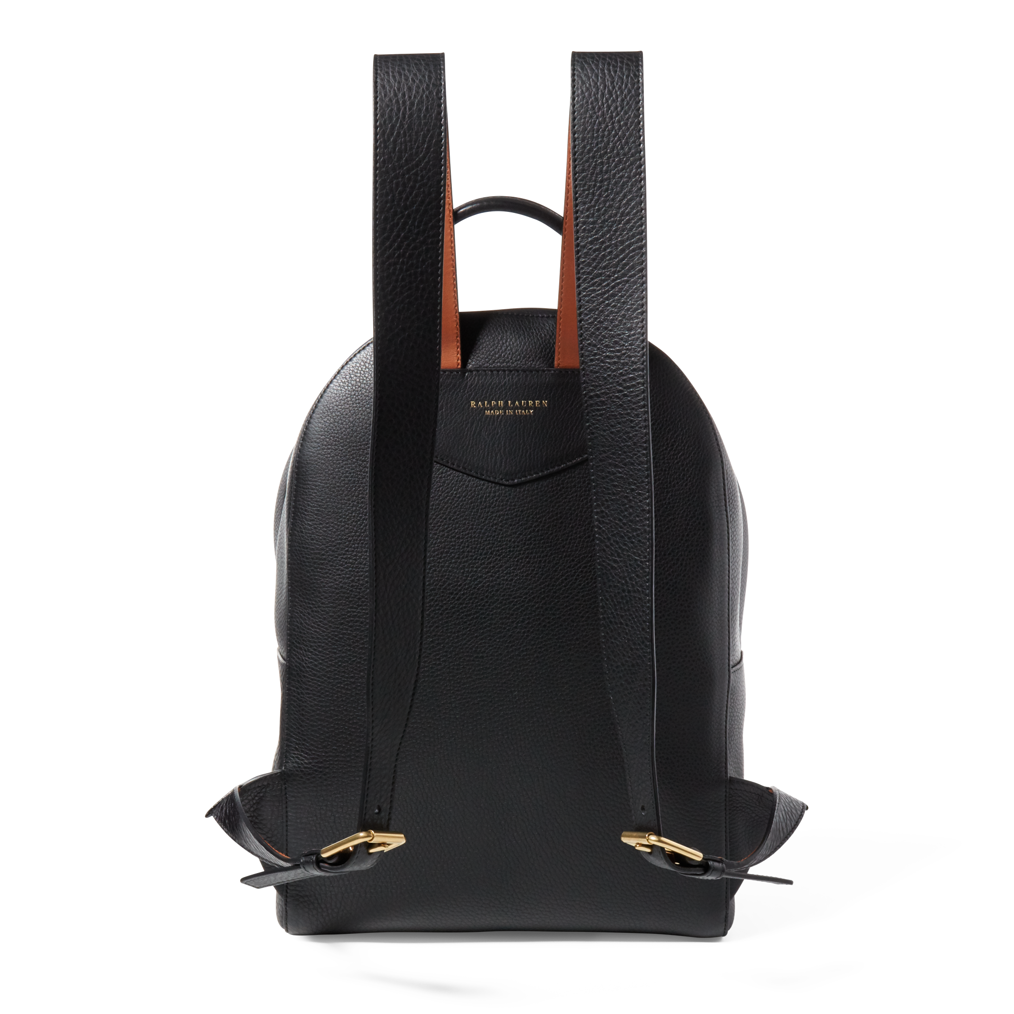 Ralph Lauren Tumbled Calfskin Backpack. 3