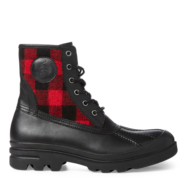 buffalo plaid duck boots