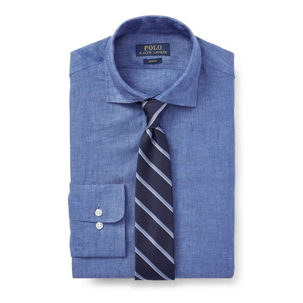 polo ralph lauren slim fit linen shirt