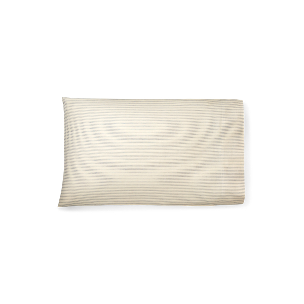 Ralph Lauren Graydon Stripe Pillowcase Set In Dune And Indigo