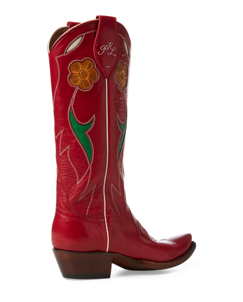 Polo Ralph Lauren Selene Leather Cowboy Boot 3