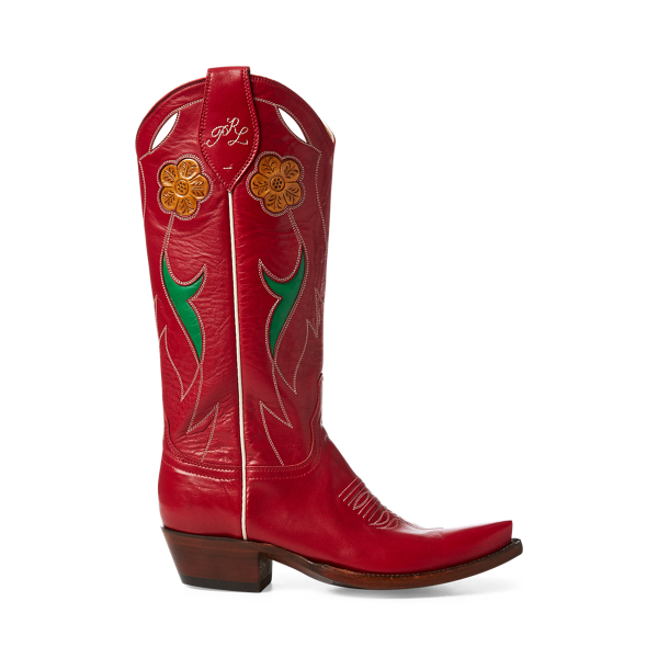 ralph lauren red cowboy boots
