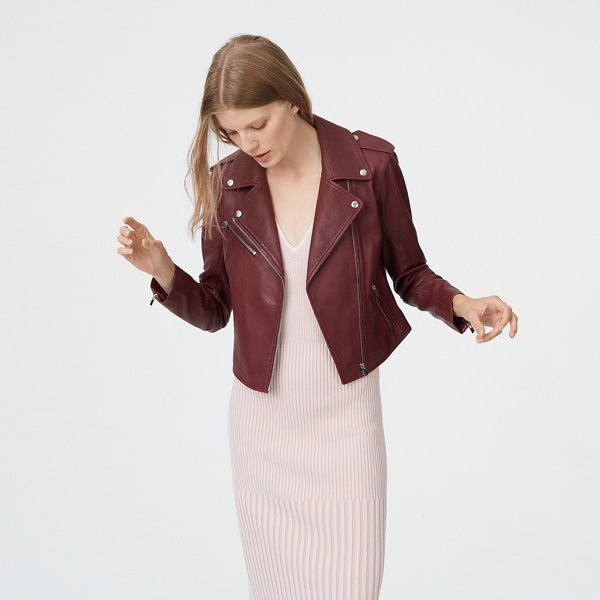 club monaco burgundy coat