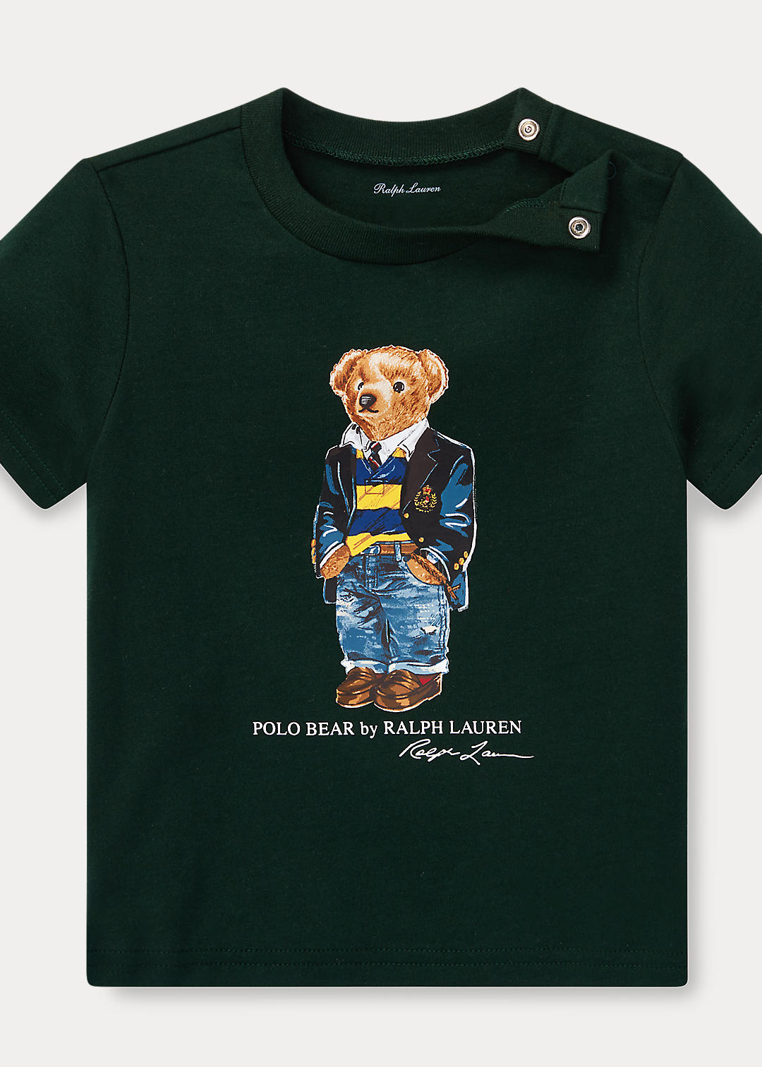 Ralph Lauren Jungen Kleidung Tops & T-Shirts T-Shirts Polos & Longsleeves T-Shirts Baumwoll-T-Shirt mit Polo Bear 