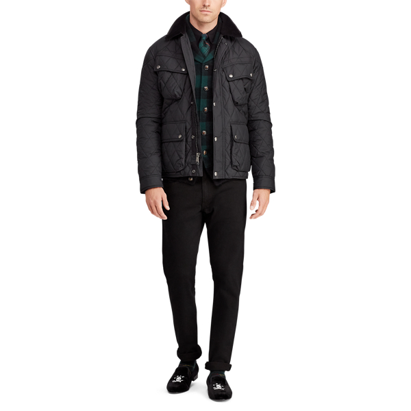 polo ralph lauren quilted biker jacket
