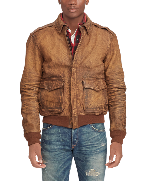 Polo Ralph Lauren Leather Bomber Jacket 3