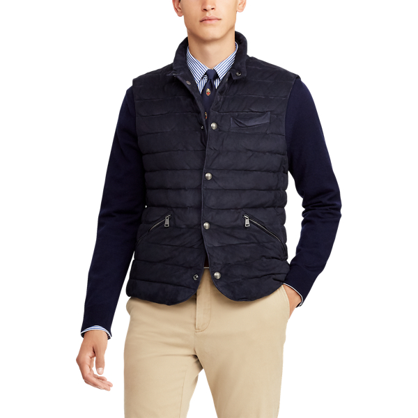 ralph lauren suede vest