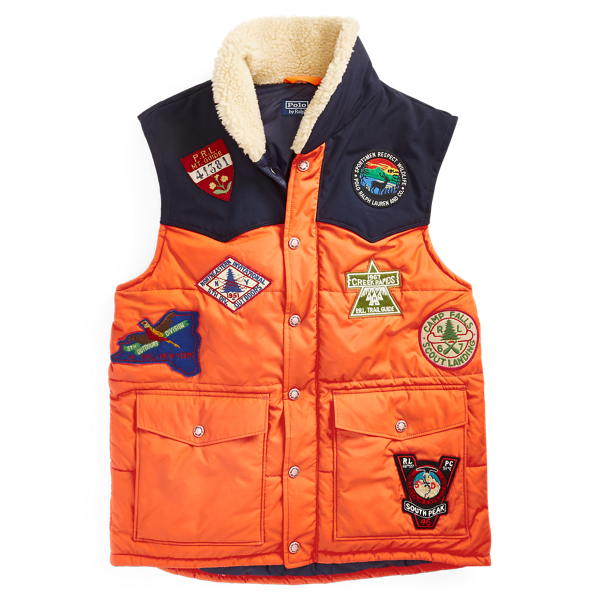 80's Western Motif Wool Sweater Vest by Ralph Lauren main image 0
