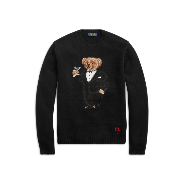 martini bear hooded sweater