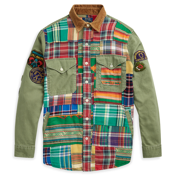 ralph lauren men's patchwork shirt