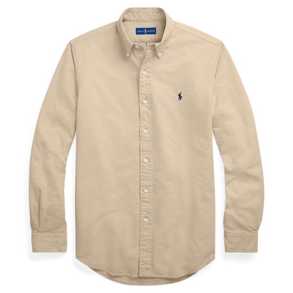 garment dyed oxford shirt ralph lauren