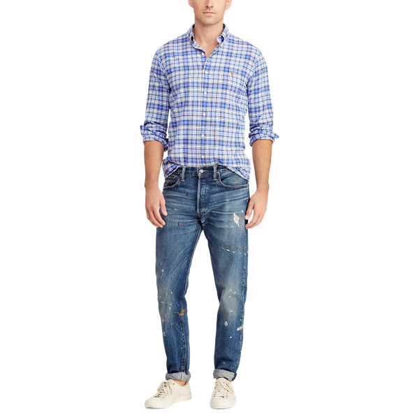 Big & Tall Classic Fit Plaid Oxford Shirt 2