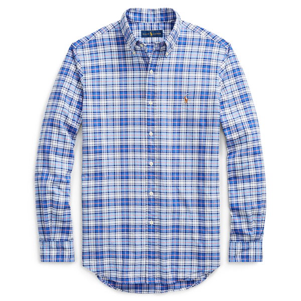 Big & Tall Classic Fit Plaid Oxford Shirt 1