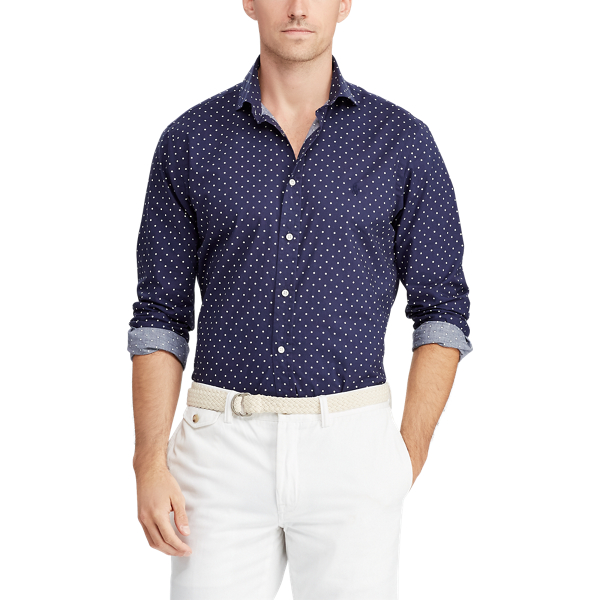 Big & Tall Classic Fit Polka-Dot Shirt 3