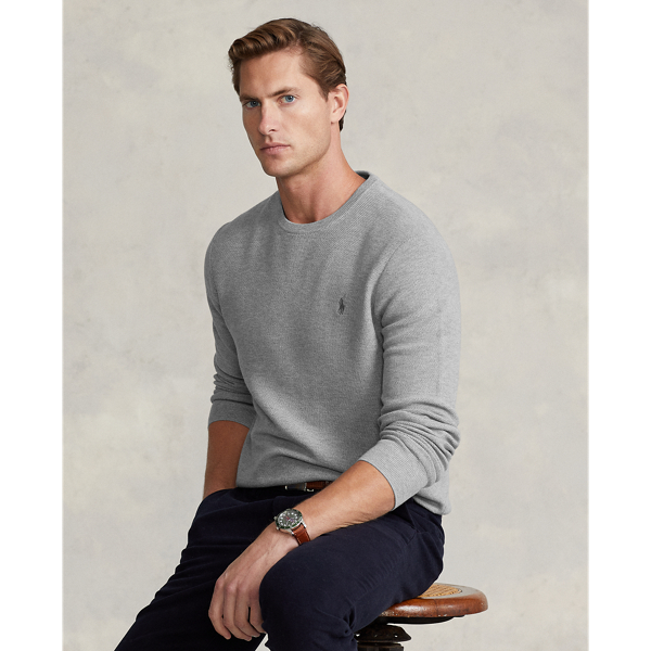 Men's Cotton Mesh Crewneck Sweater | Ralph Lauren