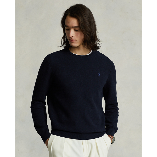 Men's Cotton Mesh Crewneck Sweater | Ralph Lauren