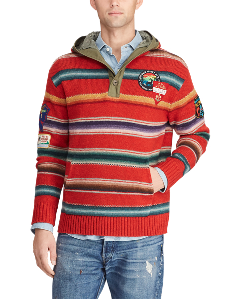 polo wool hoodie