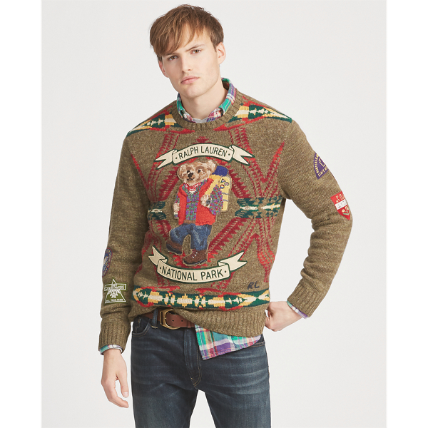 ralph lauren national park bear sweater