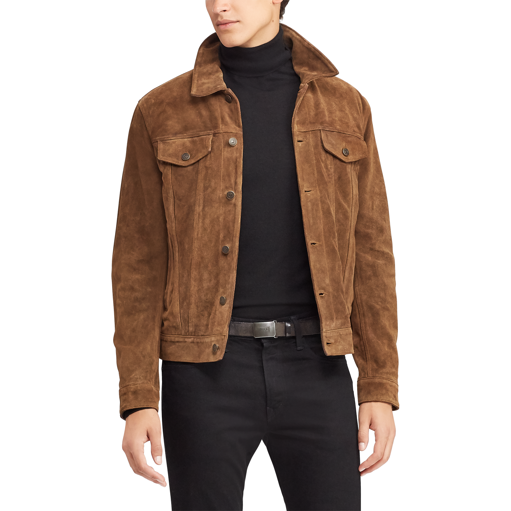 Ralph Lauren Suede Trucker Jacket. 4