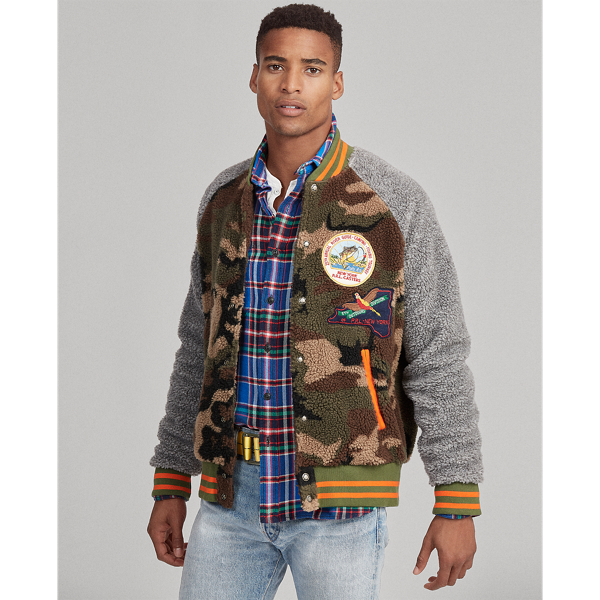Polo Ralph Lauren Veste baseball molleton camouflage 1
