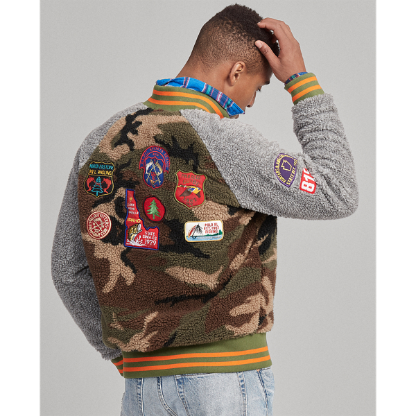 Polo Ralph Lauren Veste baseball molleton camouflage 8