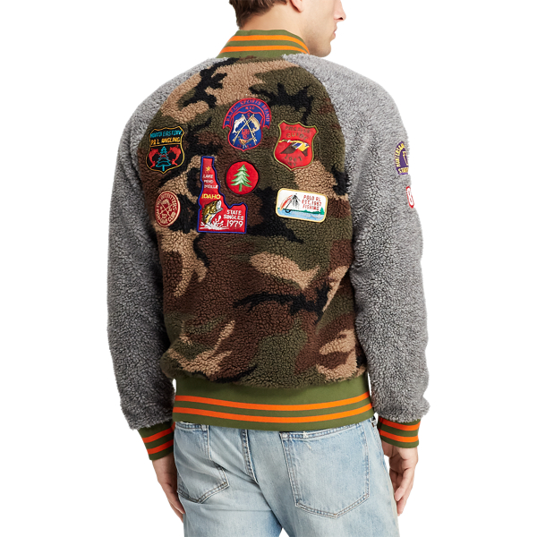 Polo Ralph Lauren Veste baseball molleton camouflage 5