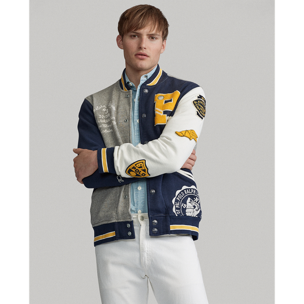 Polo Ralph Lauren Fleece Letterman Jacket 1