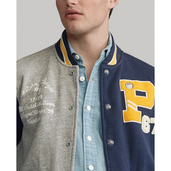 Polo Ralph Lauren Fleece Letterman Jacket 6