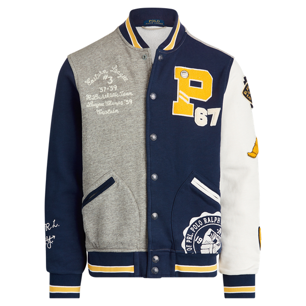 Polo Ralph Lauren Fleece Letterman Jacket 2
