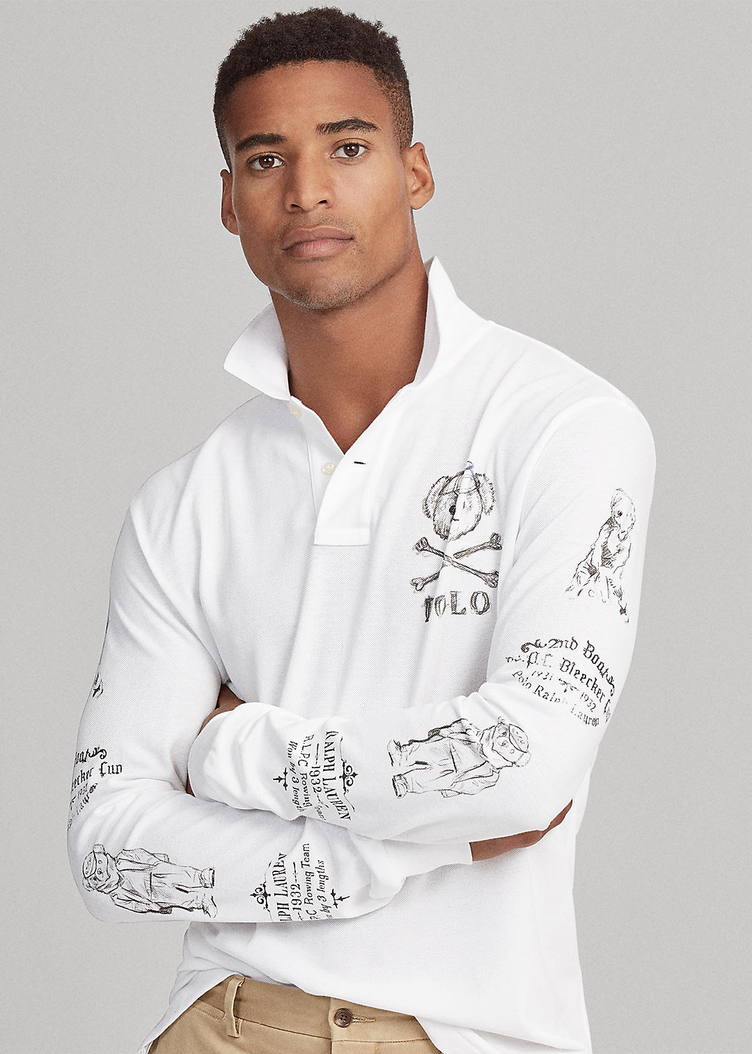 Big & Tall Classic Fit Long-Sleeve Polo 1