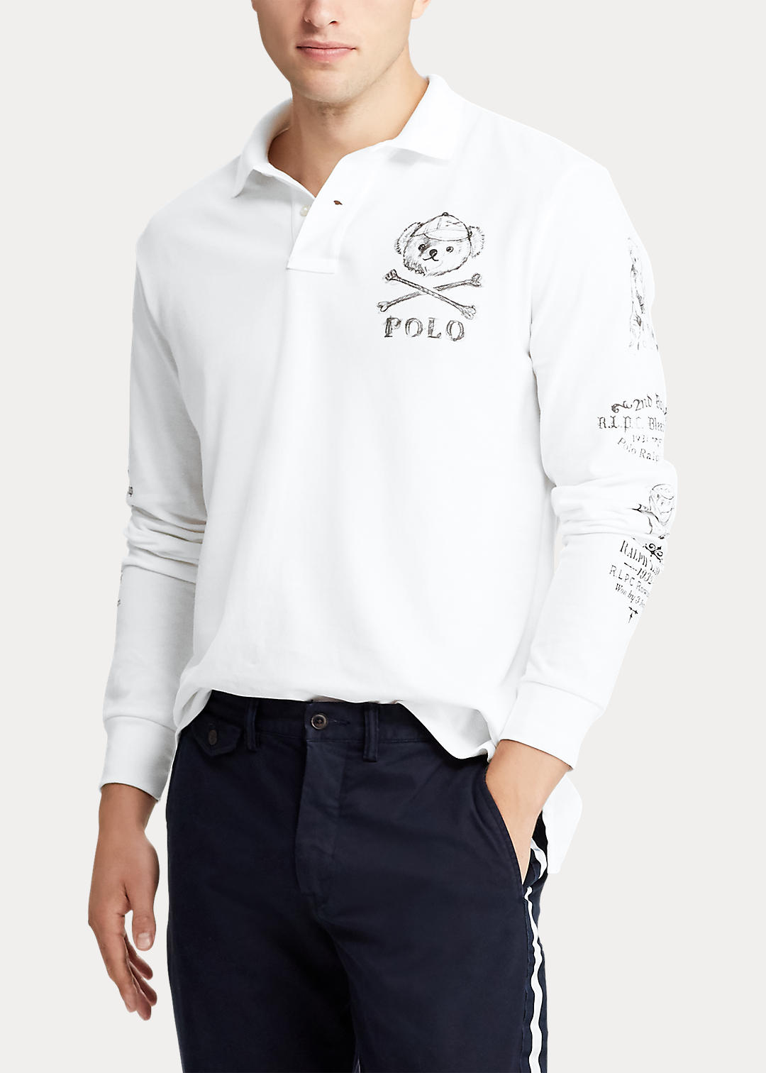 Big & Tall Classic Fit Long-Sleeve Polo 4