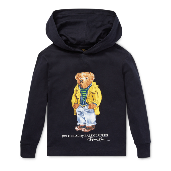 polo bear hooded t shirt