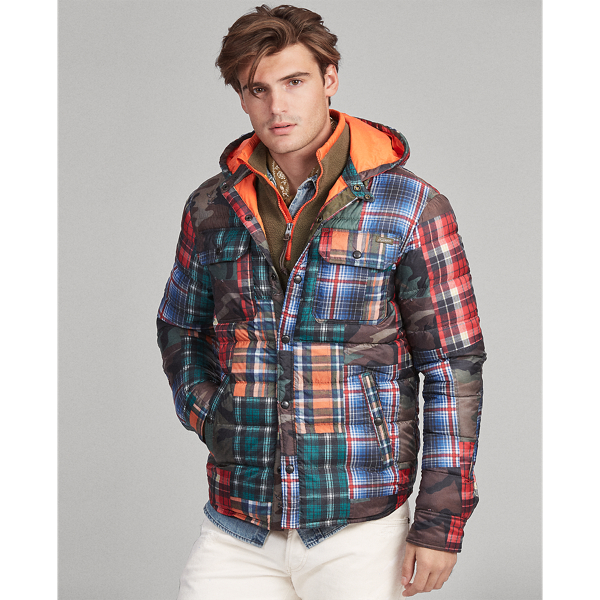 polo ralph lauren patchwork puffer jacket