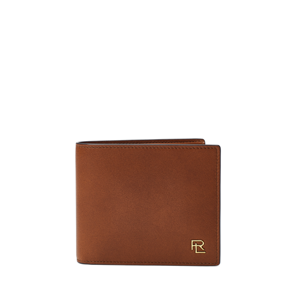 Porte billets en cuir plaque métal