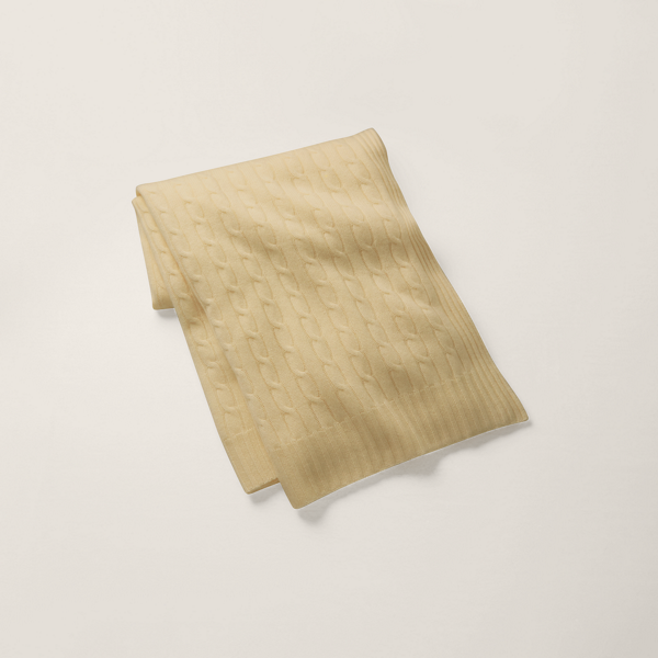 Couverture en cachemire torsadé